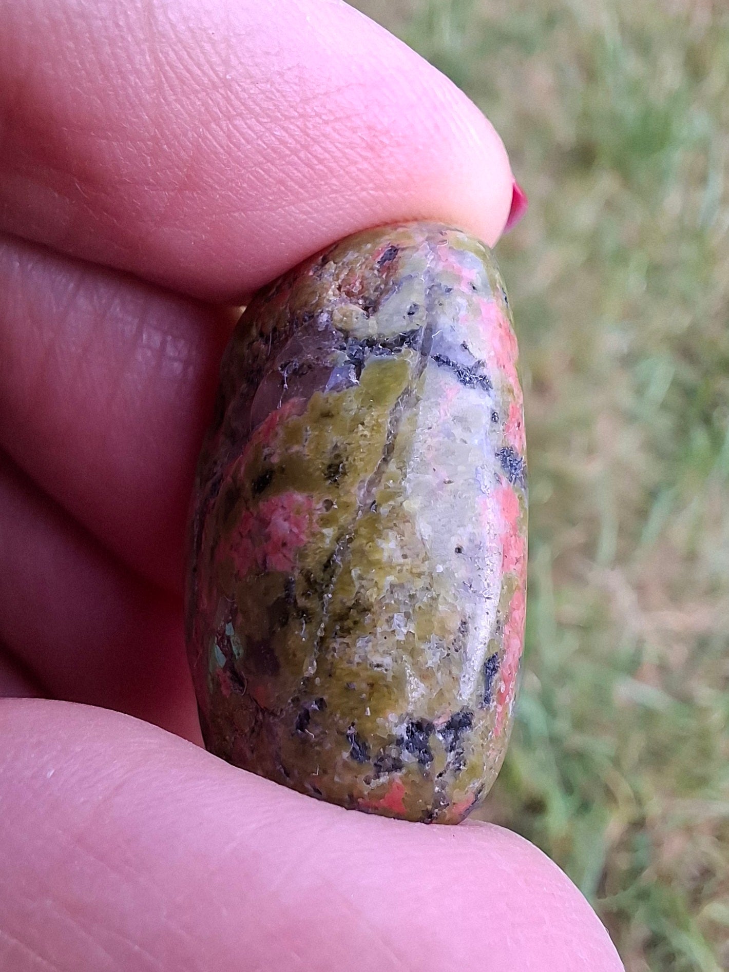 Unakite, Tumble Stone, Crystal (Ref: T179)