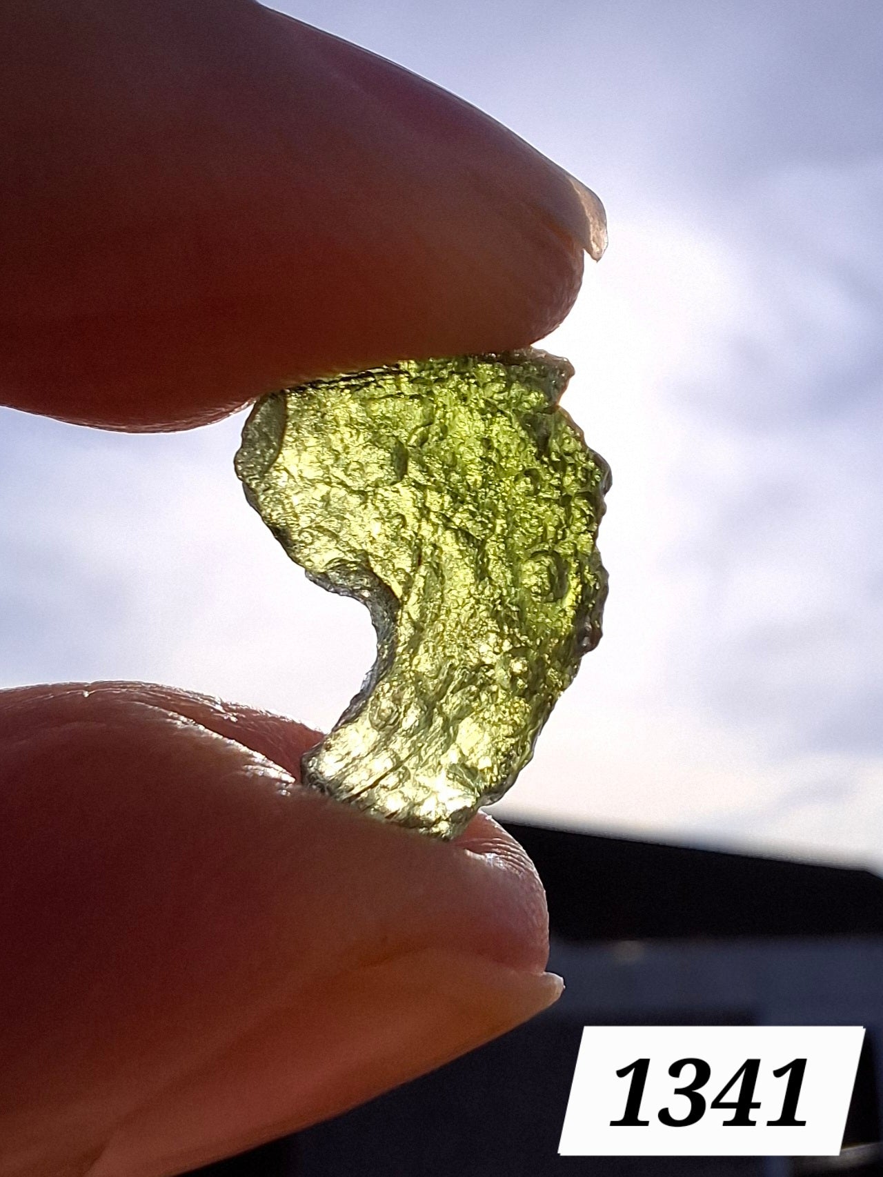 Moldavite Piece, 1.24g, Tektite (Ref: 1341)