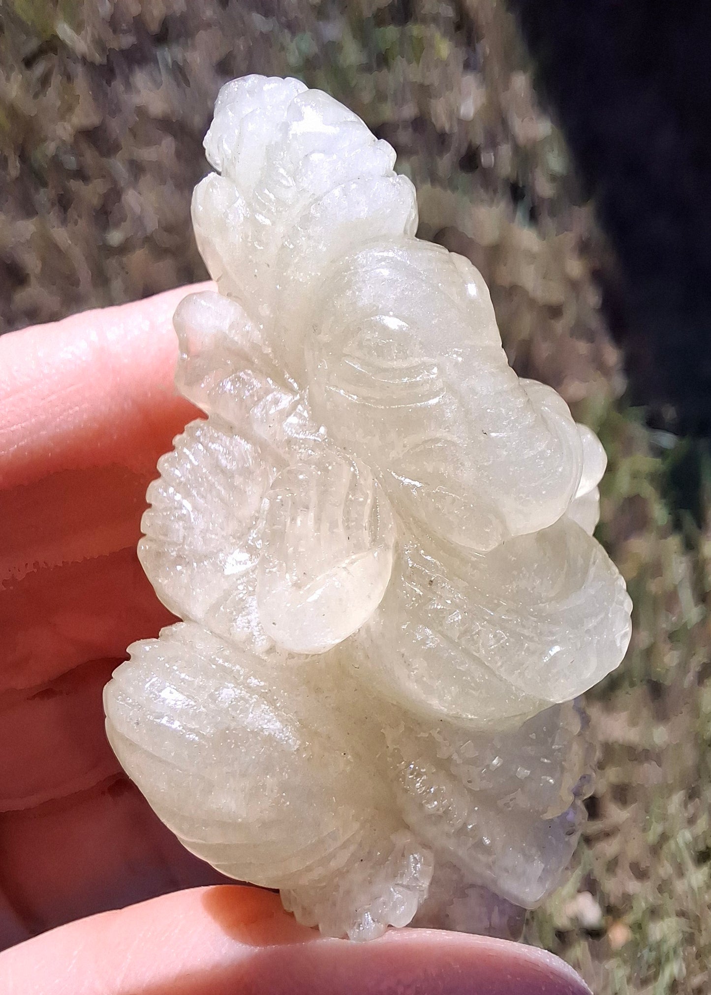 Libyan Desert Glass GANESHA craving, 31.21g, Tektite (Ref: Ganesha2)