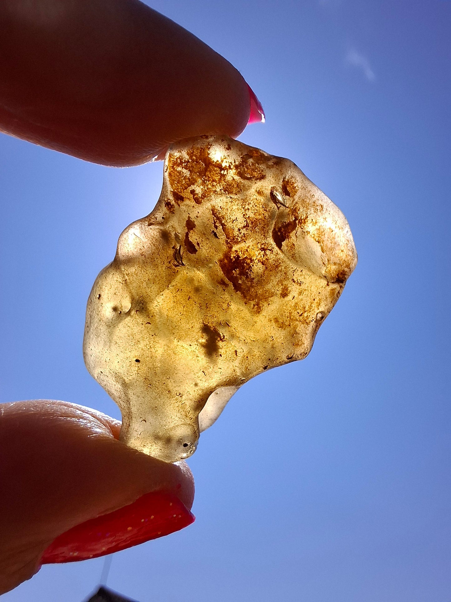 Libyan Desert Glass (darker) Piece, 10.25g, Tektite (Ref: L1368)