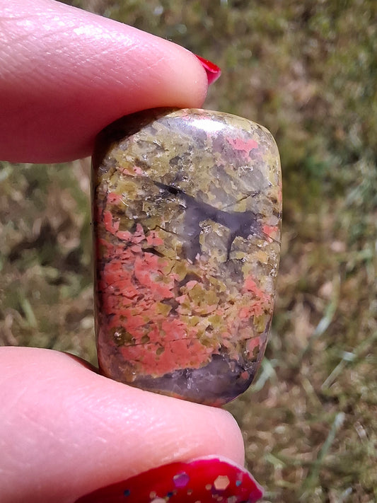 Unakite, Tumble Stone, Crystal (Ref: T183)