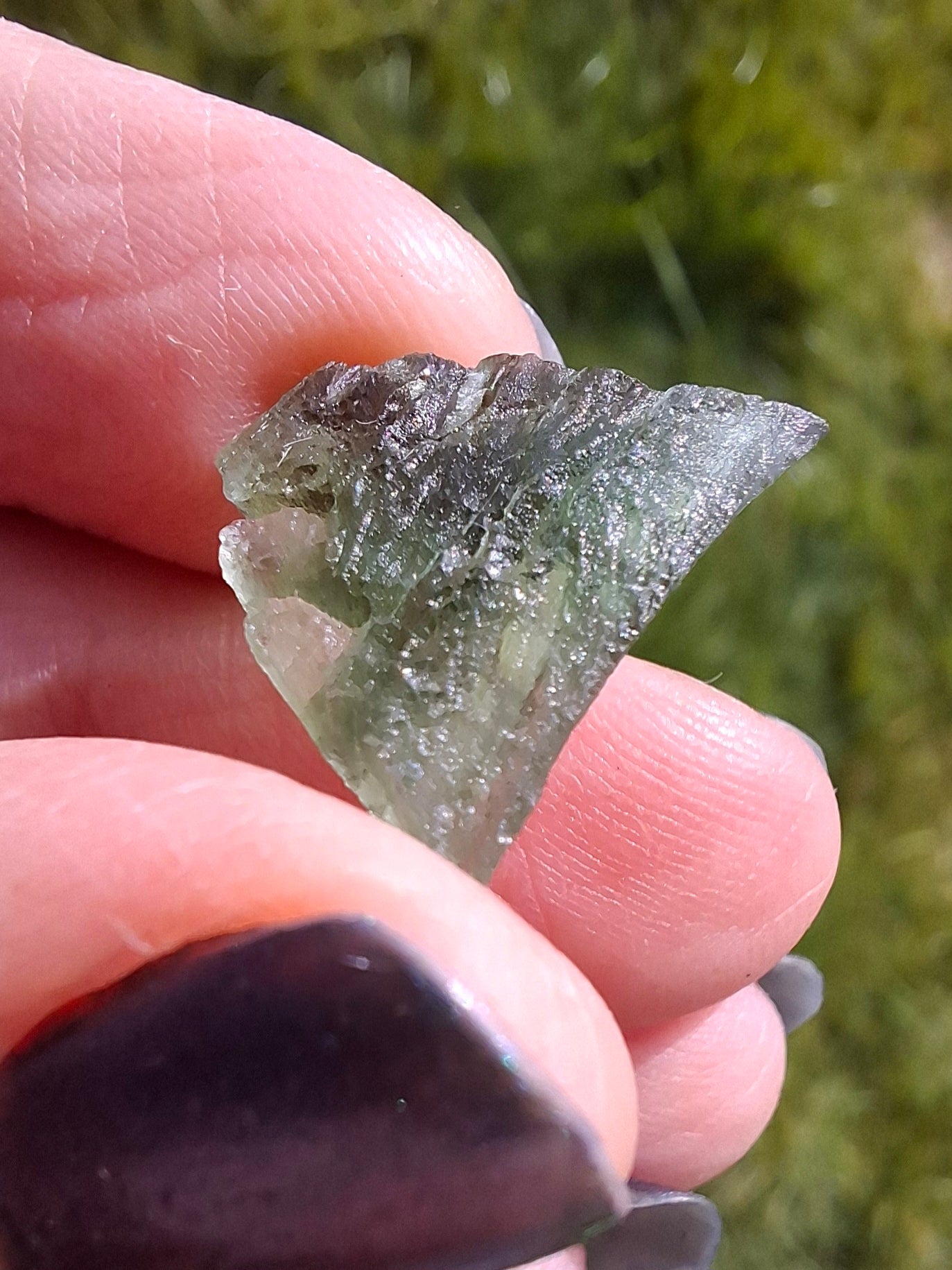 Moldavite Piece, 1.94g, Tektite (Ref: 1390)