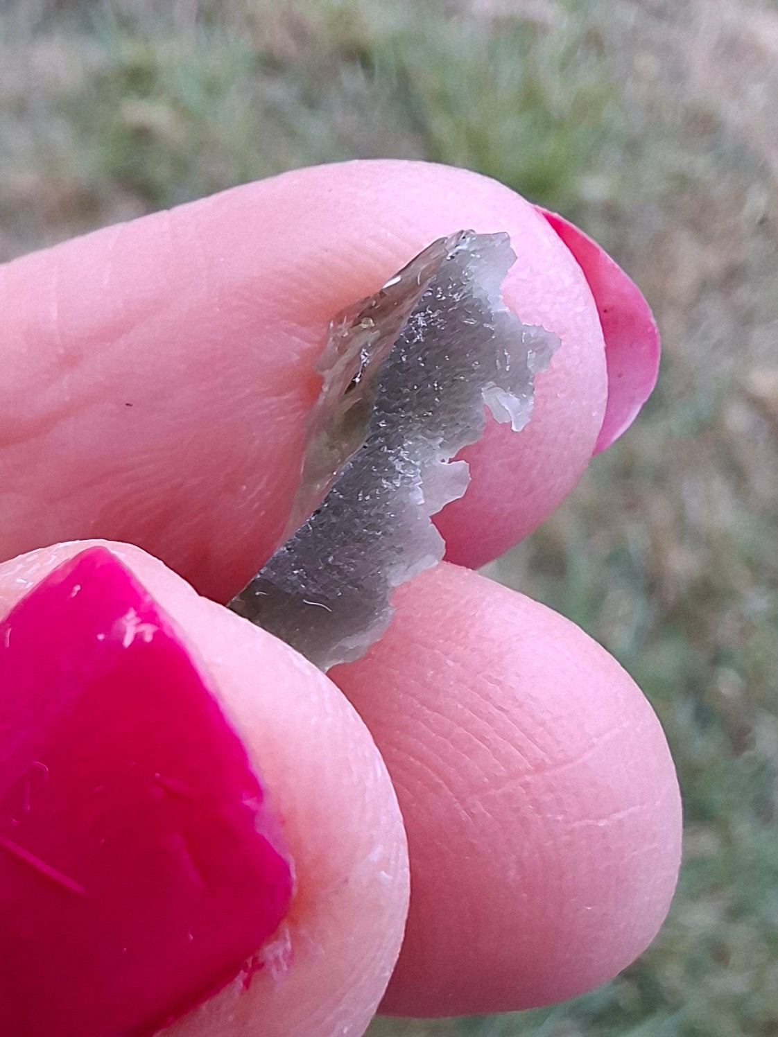 Moldavite Piece, SNOWFLAKE, FROSTED, BRUSNA, 0.44g, Tektite (Ref: 1497)