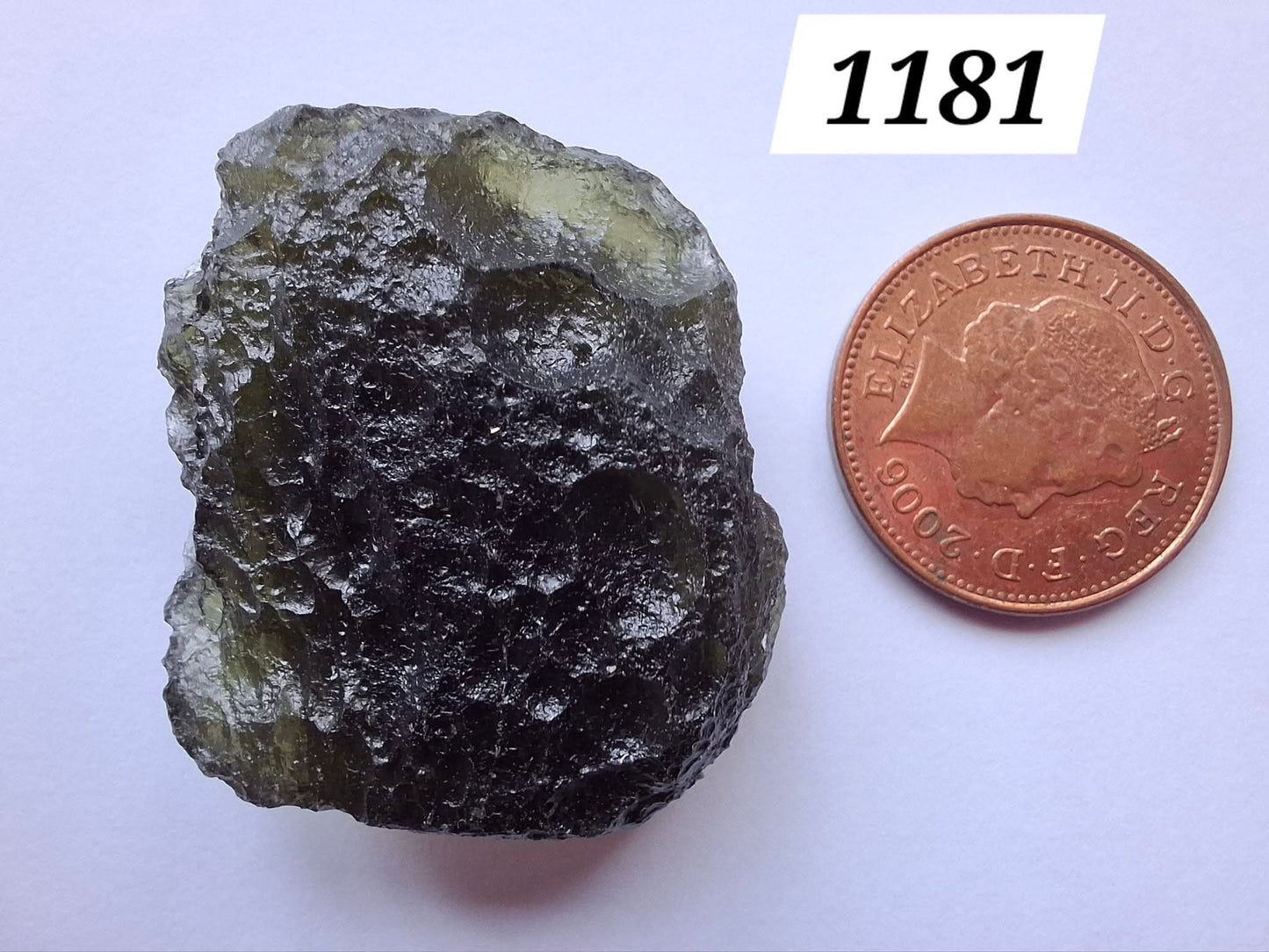 Moldavite Piece, CHLUM, 14.24g, Tektite (Ref: 1181)