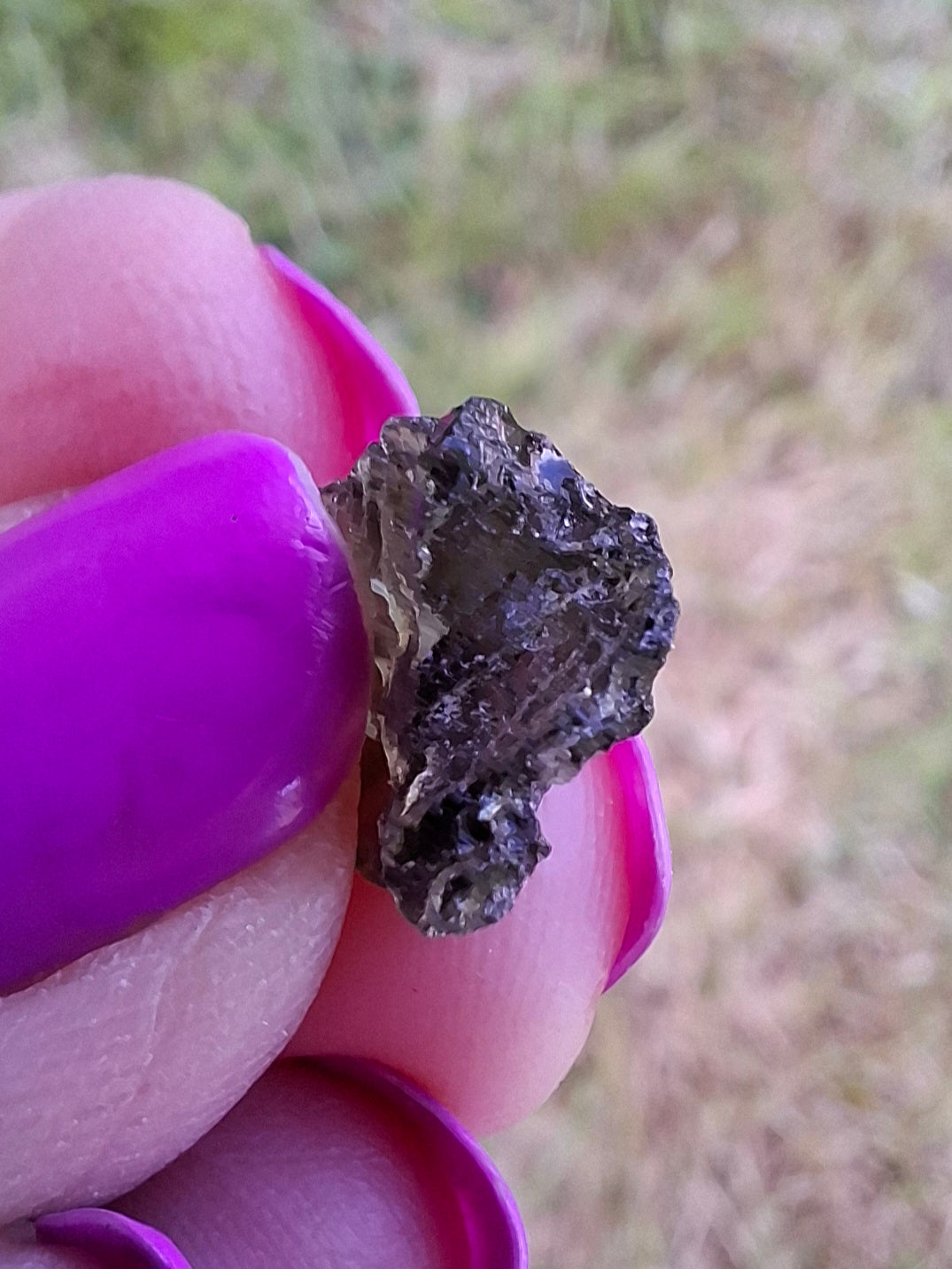 Moldavite Piece, 0.62g, Tektite (Ref: 1455)