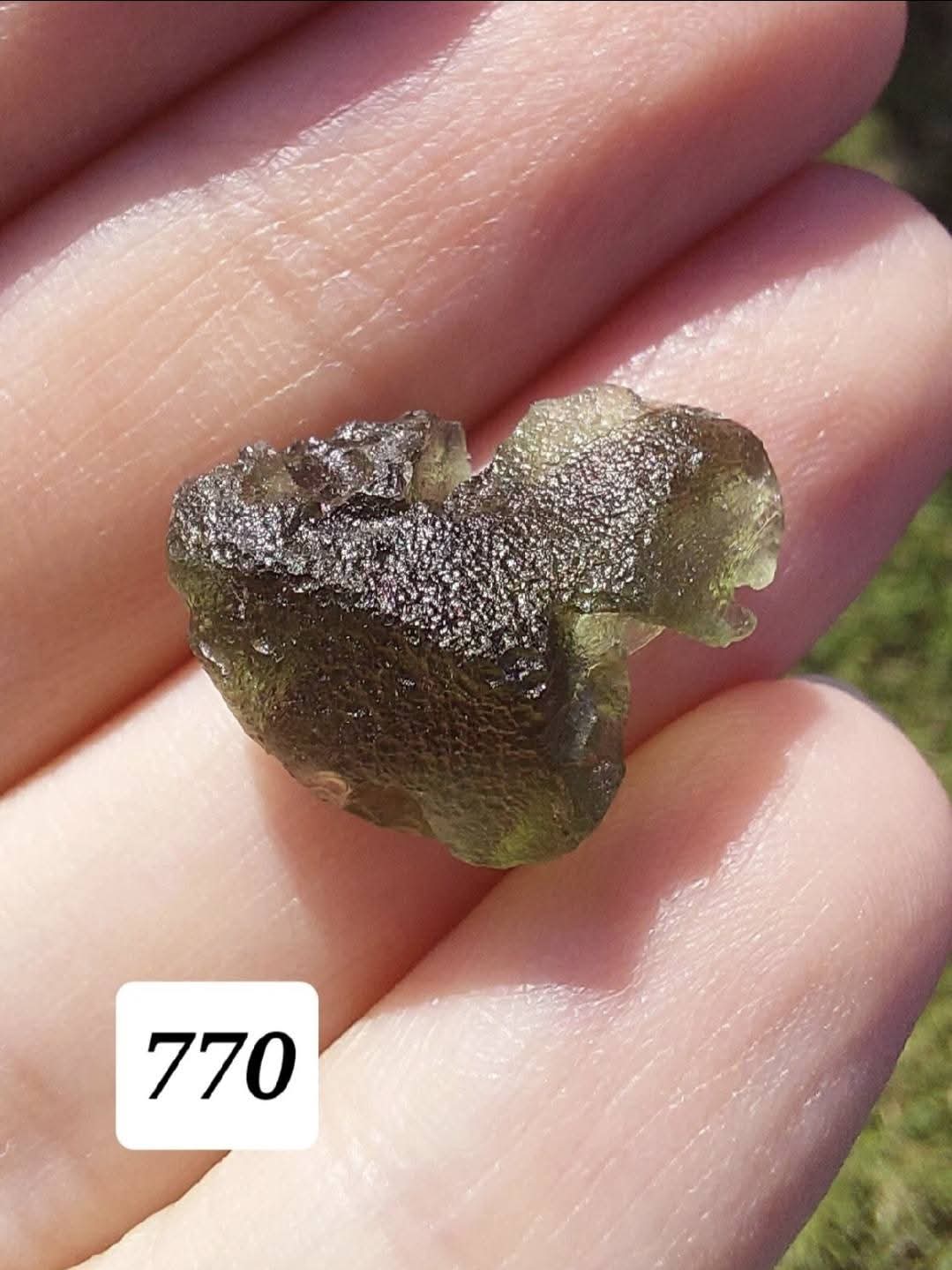 Moldavite Piece, 1.84g, Tektite (Ref: 770)
