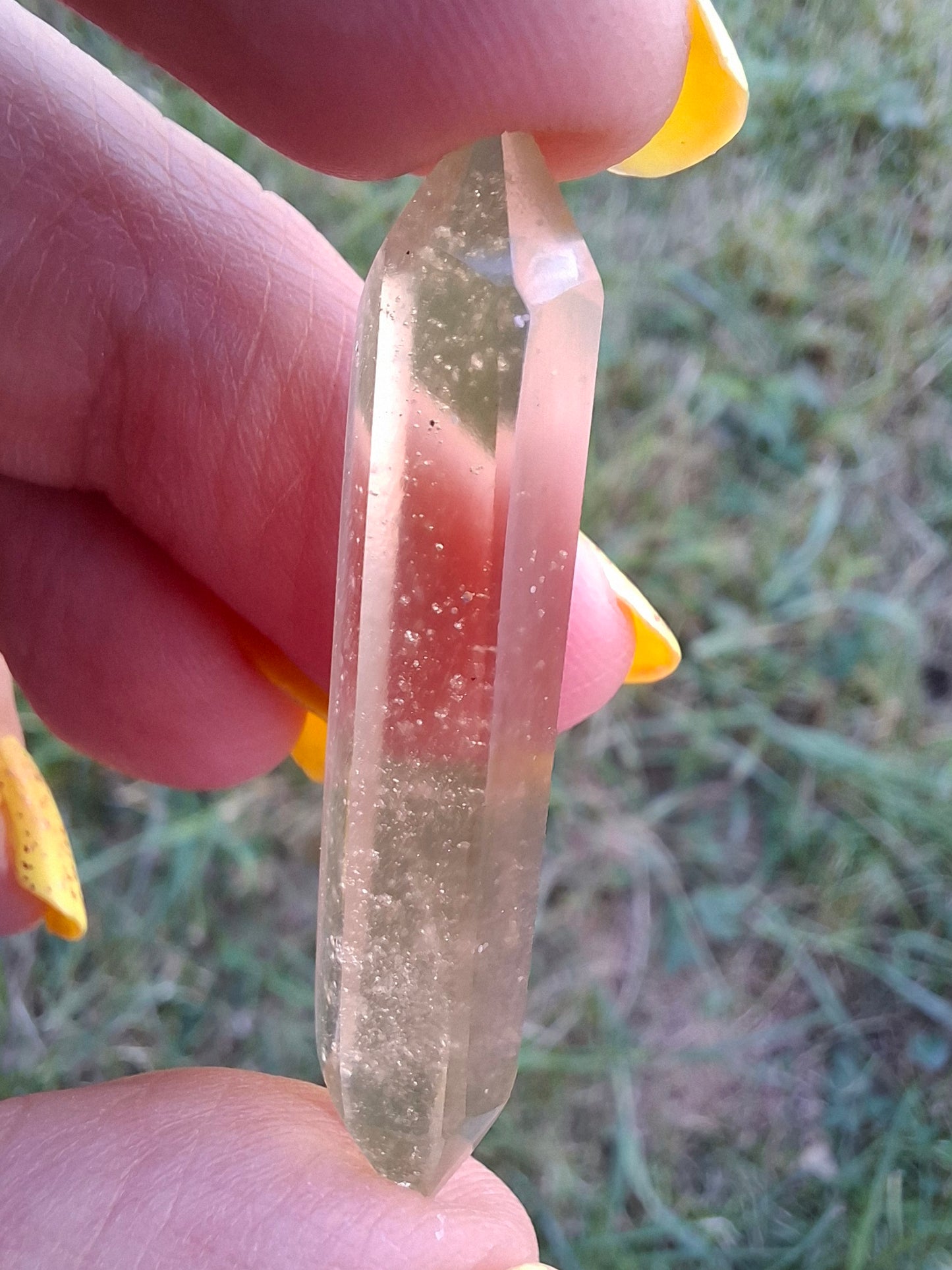 Libyan Desert Glass DT Carving, 4.57g, Tektite (Ref: LDT8)