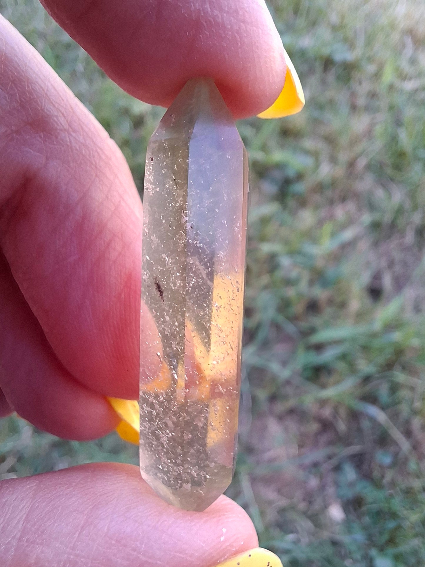 Libyan Desert Glass DT Carving, 4.51g, Tektite (Ref: LDT4)