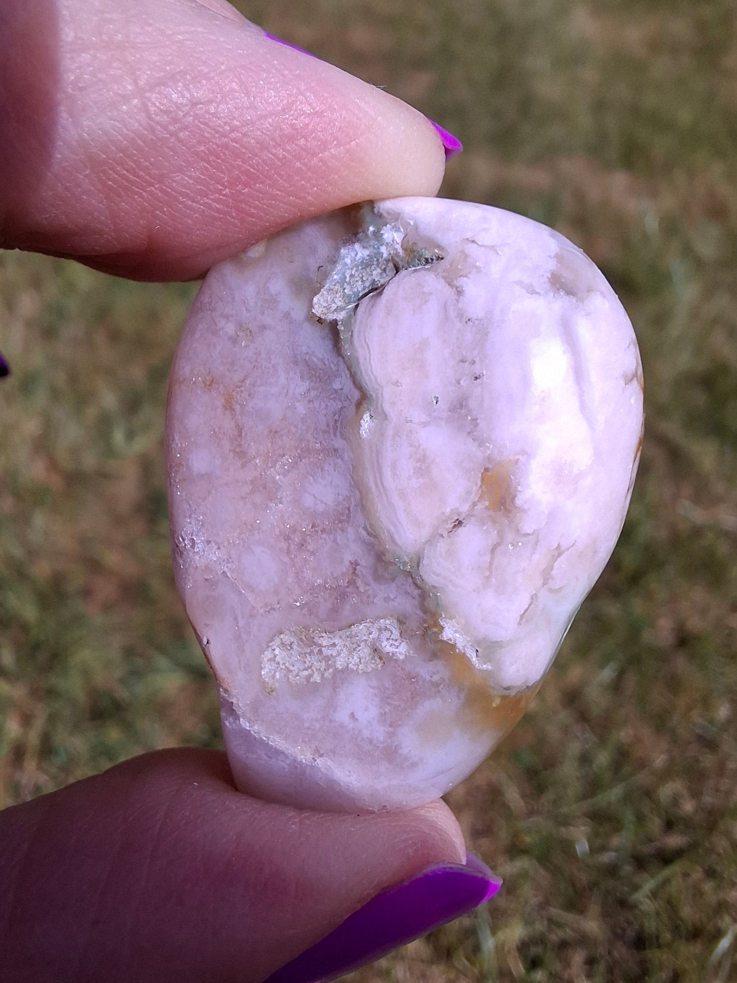 Flower Agate, Tumble Stone, Crystal (Ref: T74)