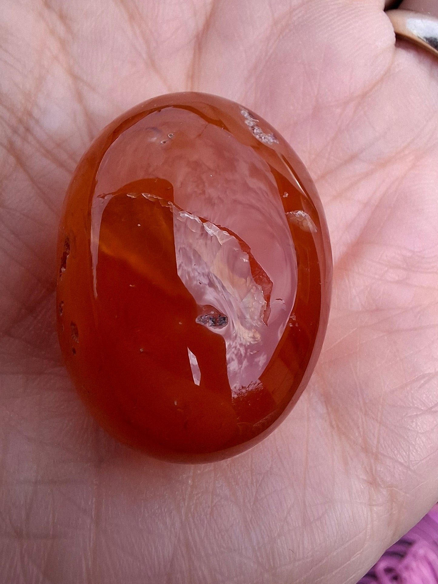 Carnelian, Tumble Stone, Crystal (Ref: T65)