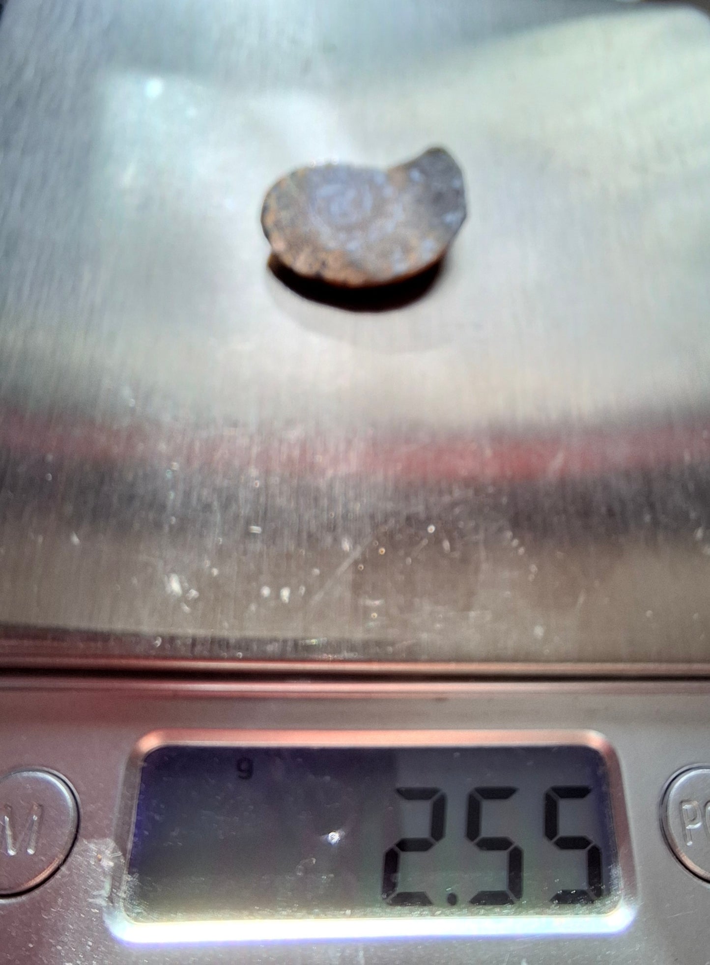 Small Haematite Ammonite HALF, 2.55g, Fossil (Ref: MA8)