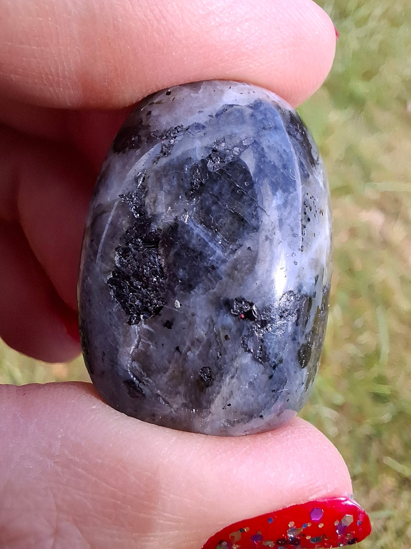 Larvikite, Tumble Stone, Crystal (Ref: T124)