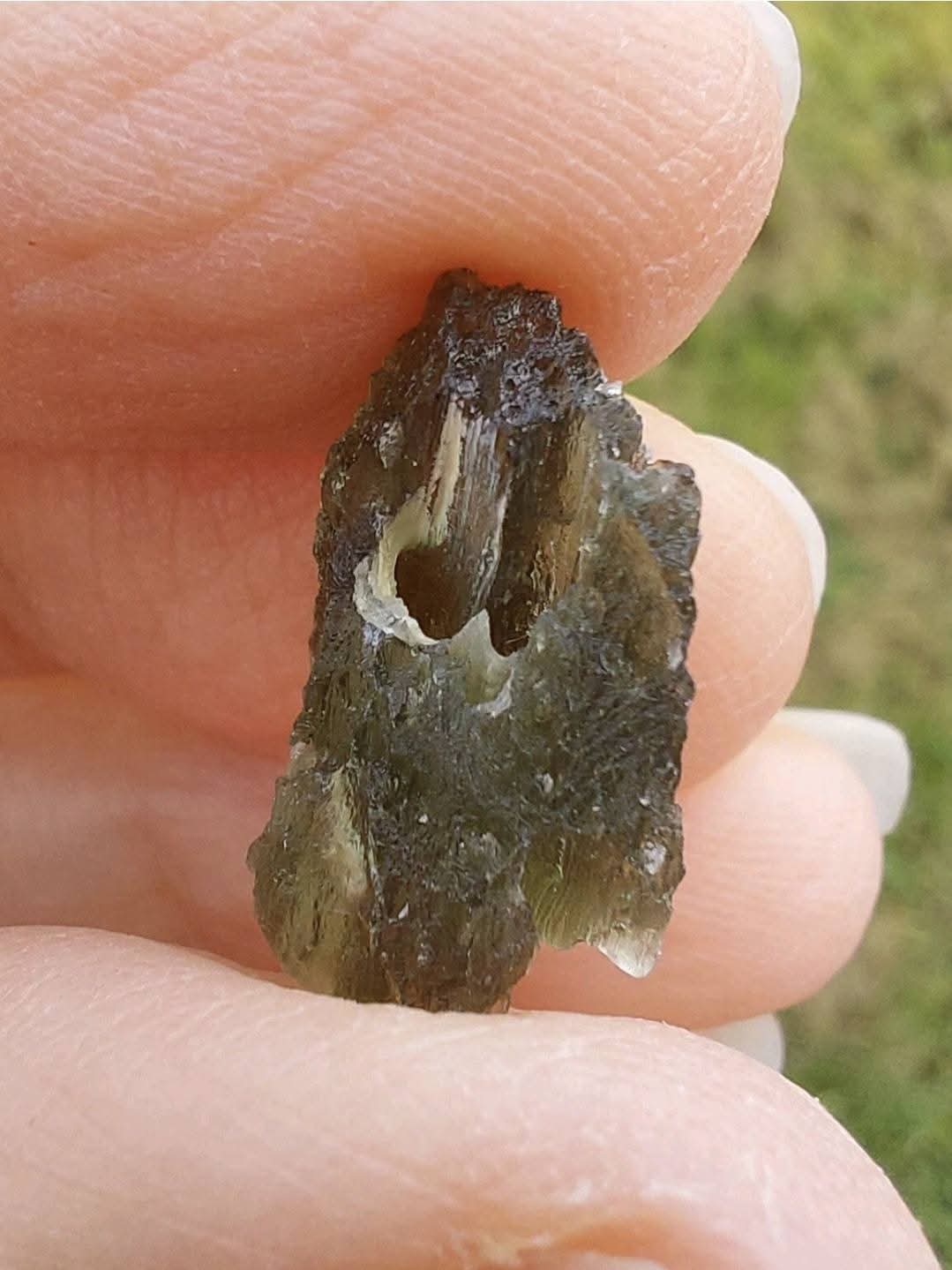 Moldavite Piece, 1.64g, Tektite (Ref 889)