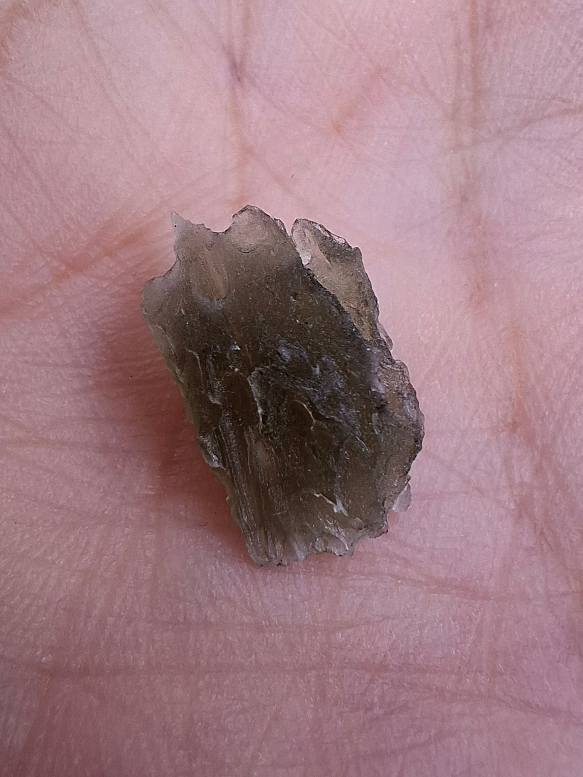 Moldavite Piece, 0.74g, Tektite (Ref: 1417)