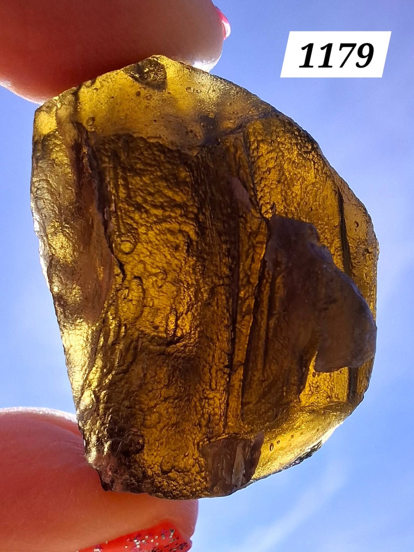 Moldavite Piece, JAKULE, 16.07g, Tektite (Ref: 1179)