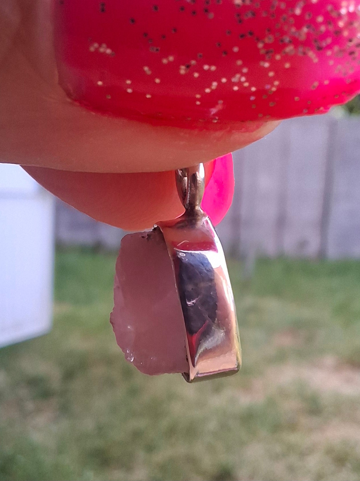 Pink Tourmaline Pendant, 925 Silver, Crystal (Ref: PT90)