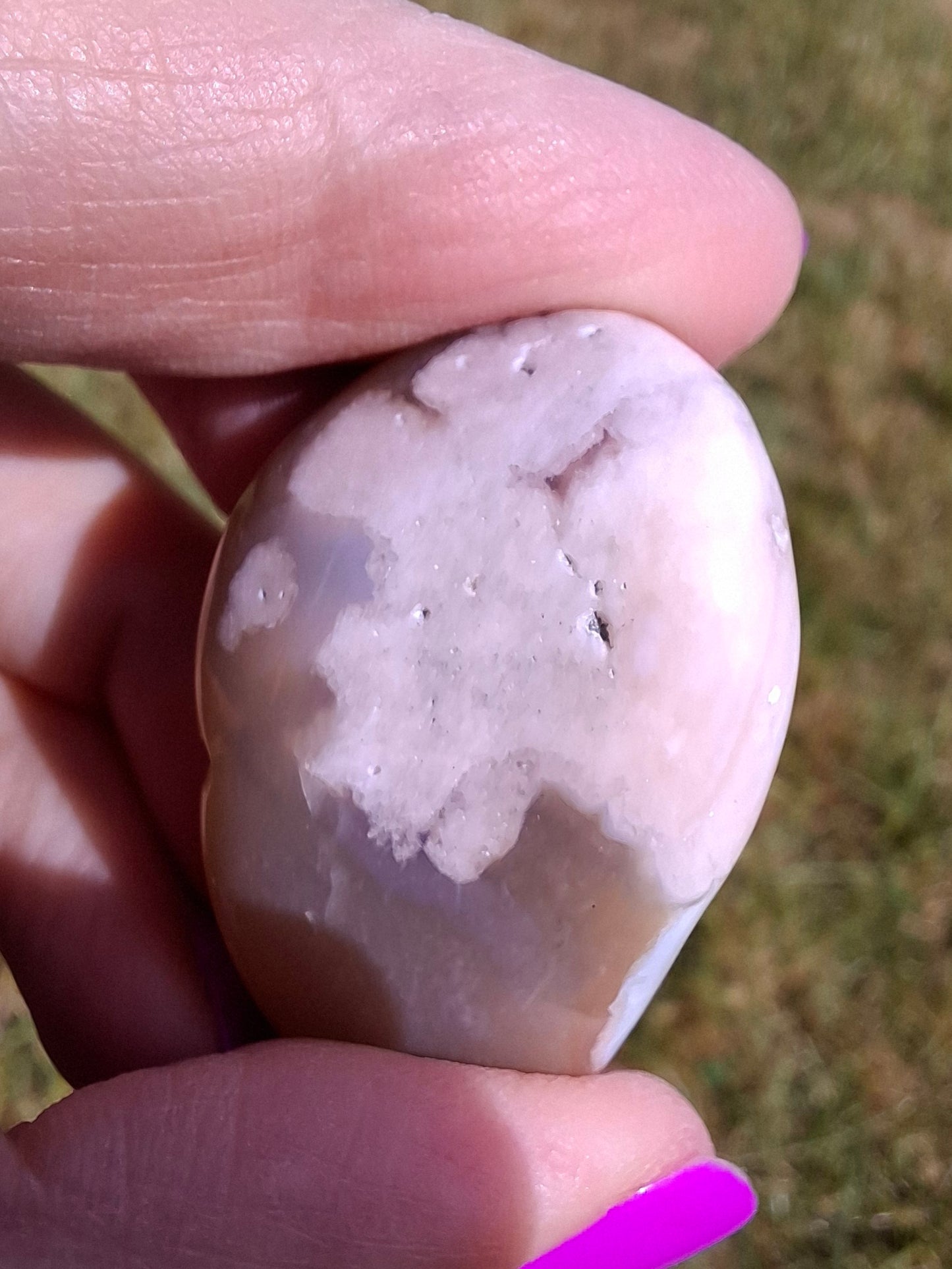 Flower Agate, Tumble Stone, Crystal (Ref: T75)