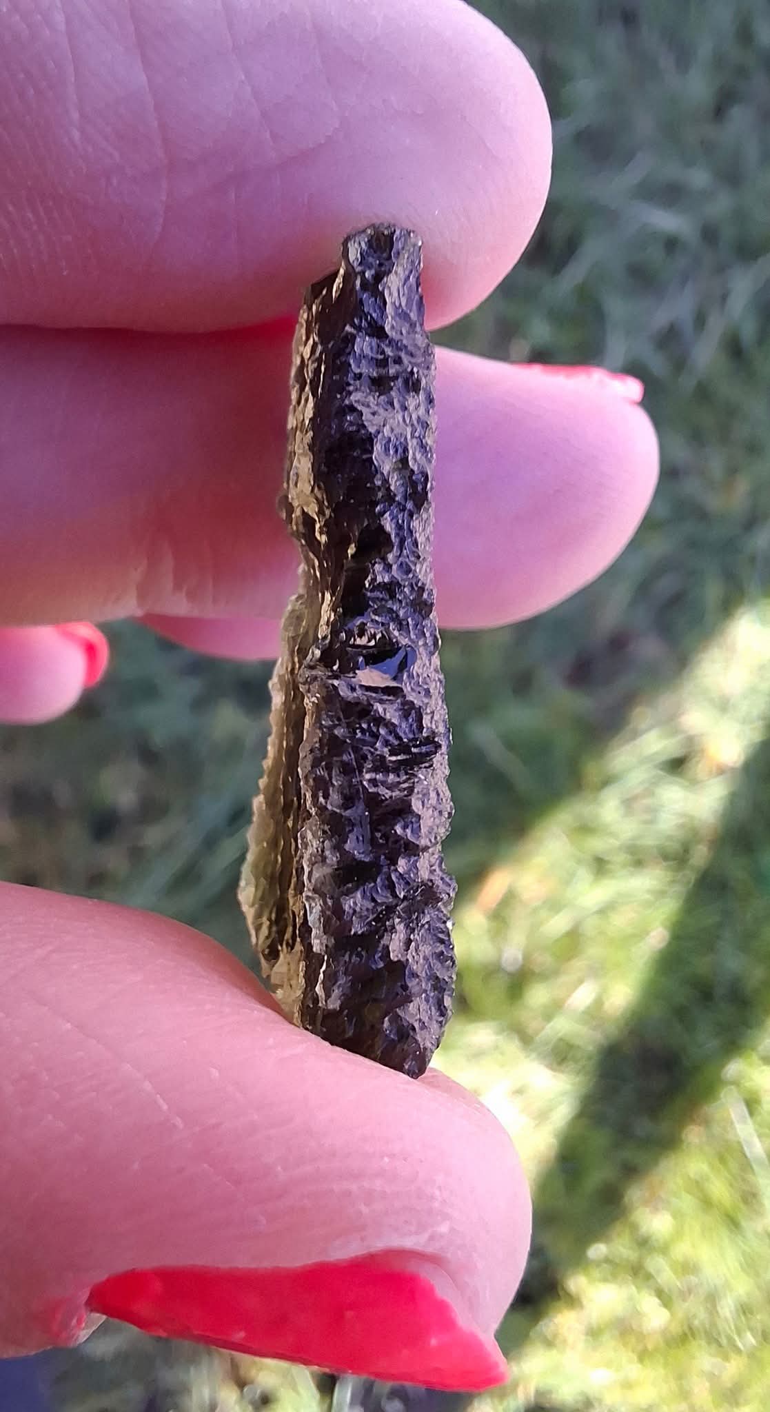 Moldavite Piece, PARYZ, 3.65g, Tektite (Ref: 1299)