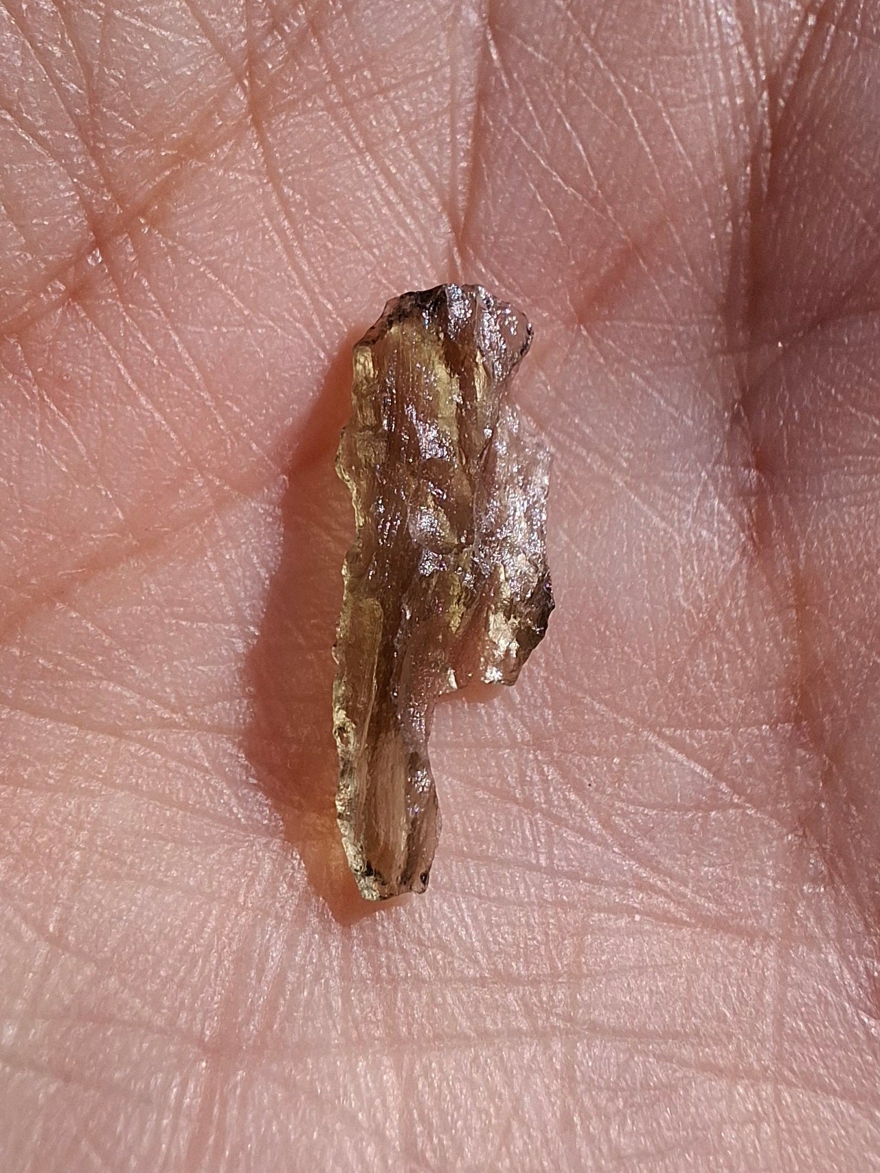 Moldavite small Piece, 0.27g, Tektite (Ref: 1433)