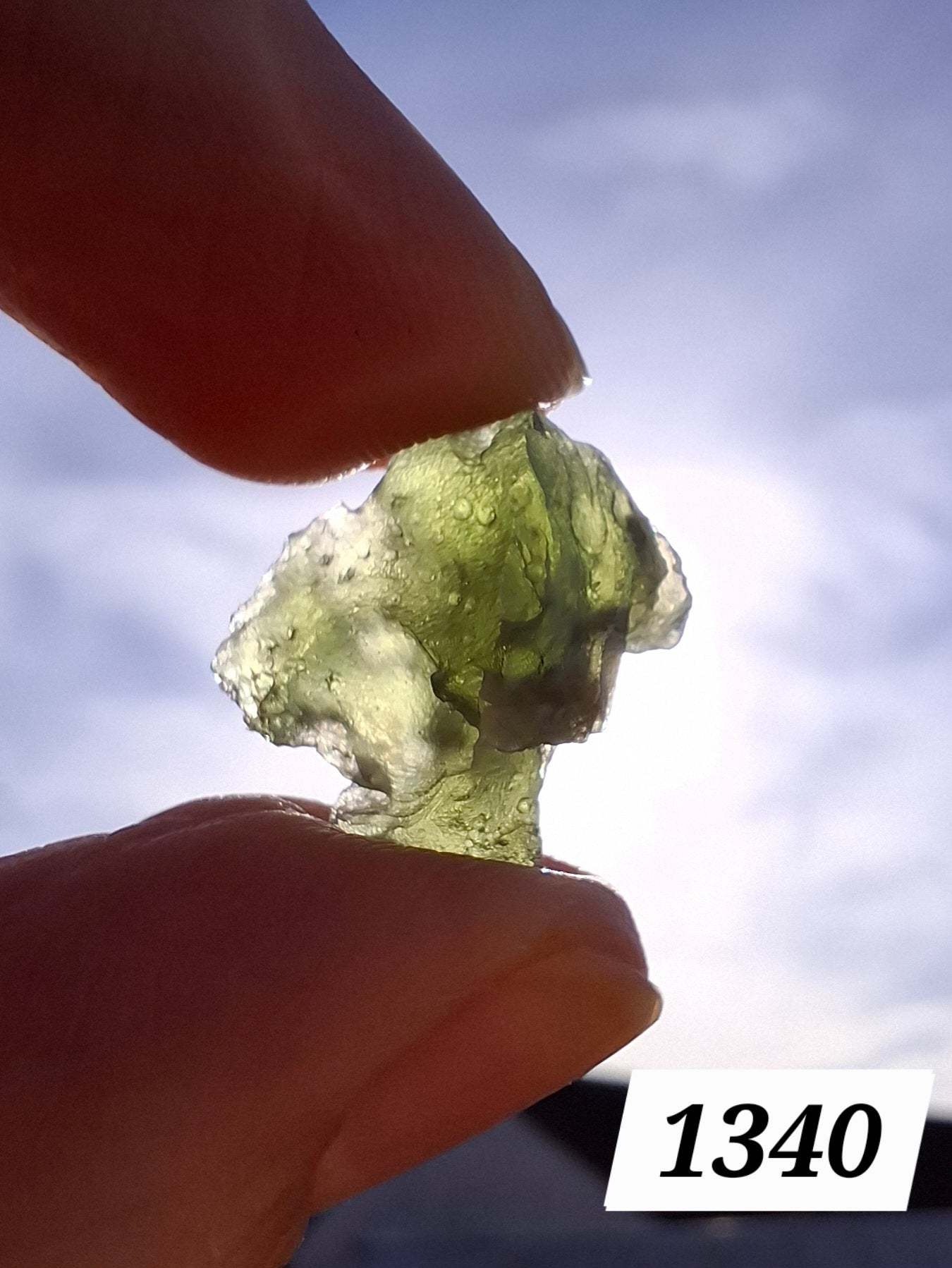 Moldavite Piece, 1.90g, Tektite (Ref: 1340)