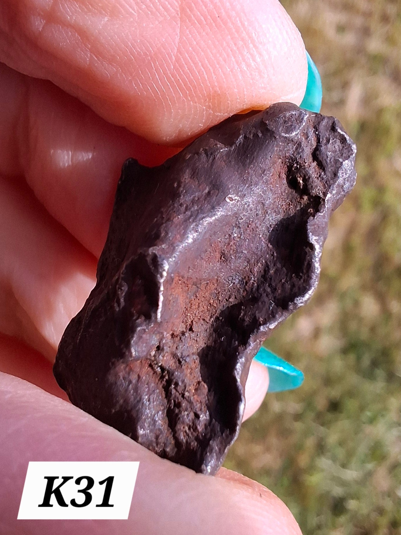Gebel Kamil Iron Meteorite, 12.64g (Ref: K31)