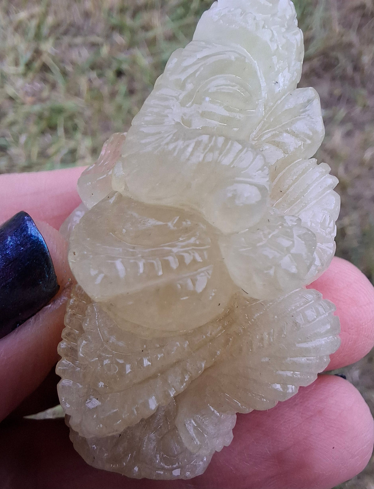 Libyan Desert Glass GANESHA craving, 31.21g, Tektite (Ref: Ganesha2)
