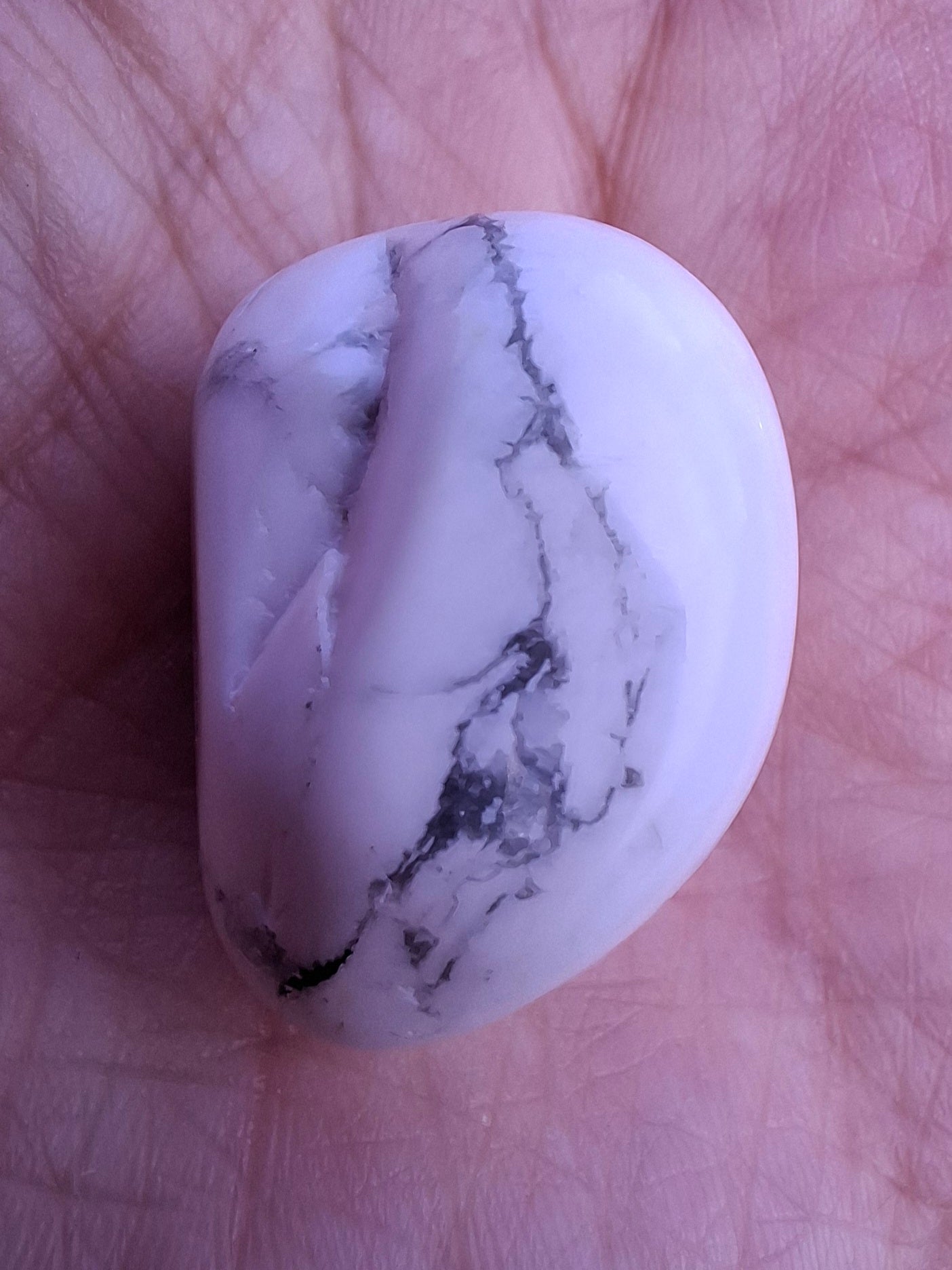 Howlite, Tumble Stone, Crystal (Ref: T45)