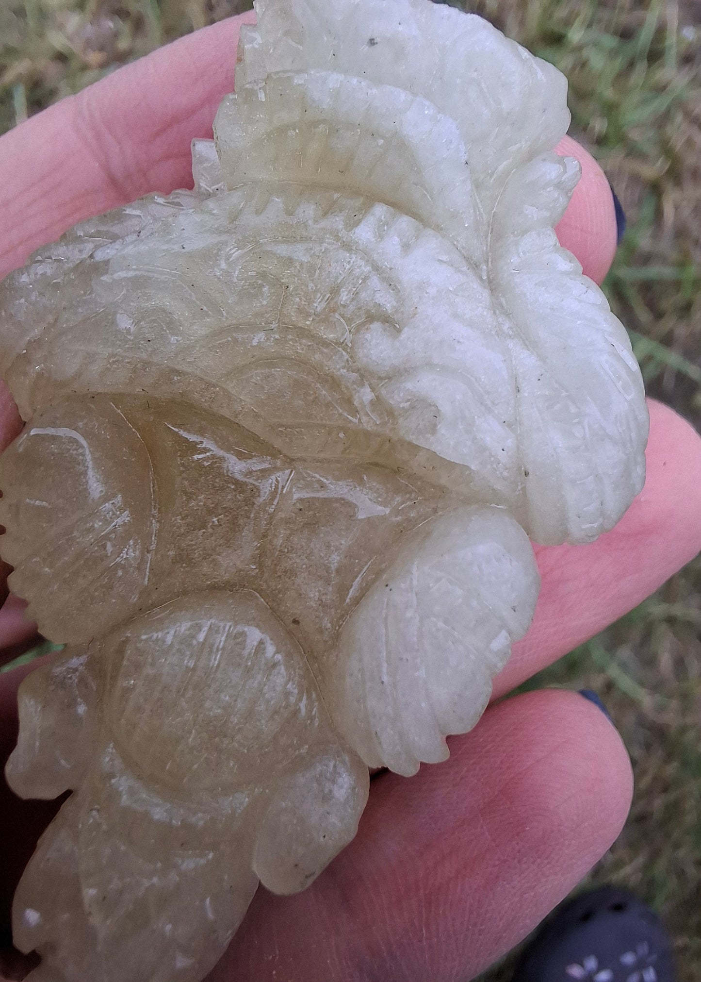 Libyan Desert Glass GANESHA craving, 31.21g, Tektite (Ref: Ganesha2)