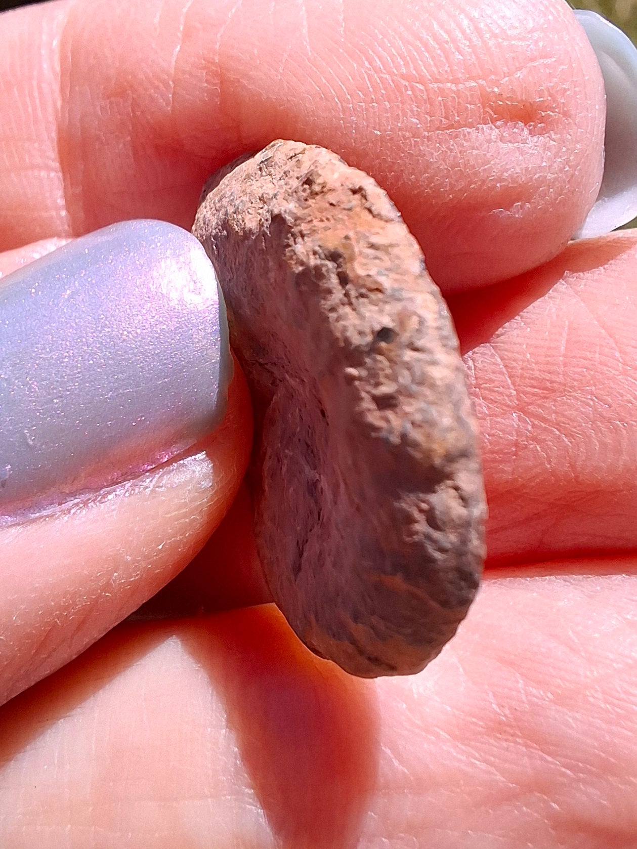 Small Haematite Ammonite HALF, 1.66g, Fossil (Ref: MA2)