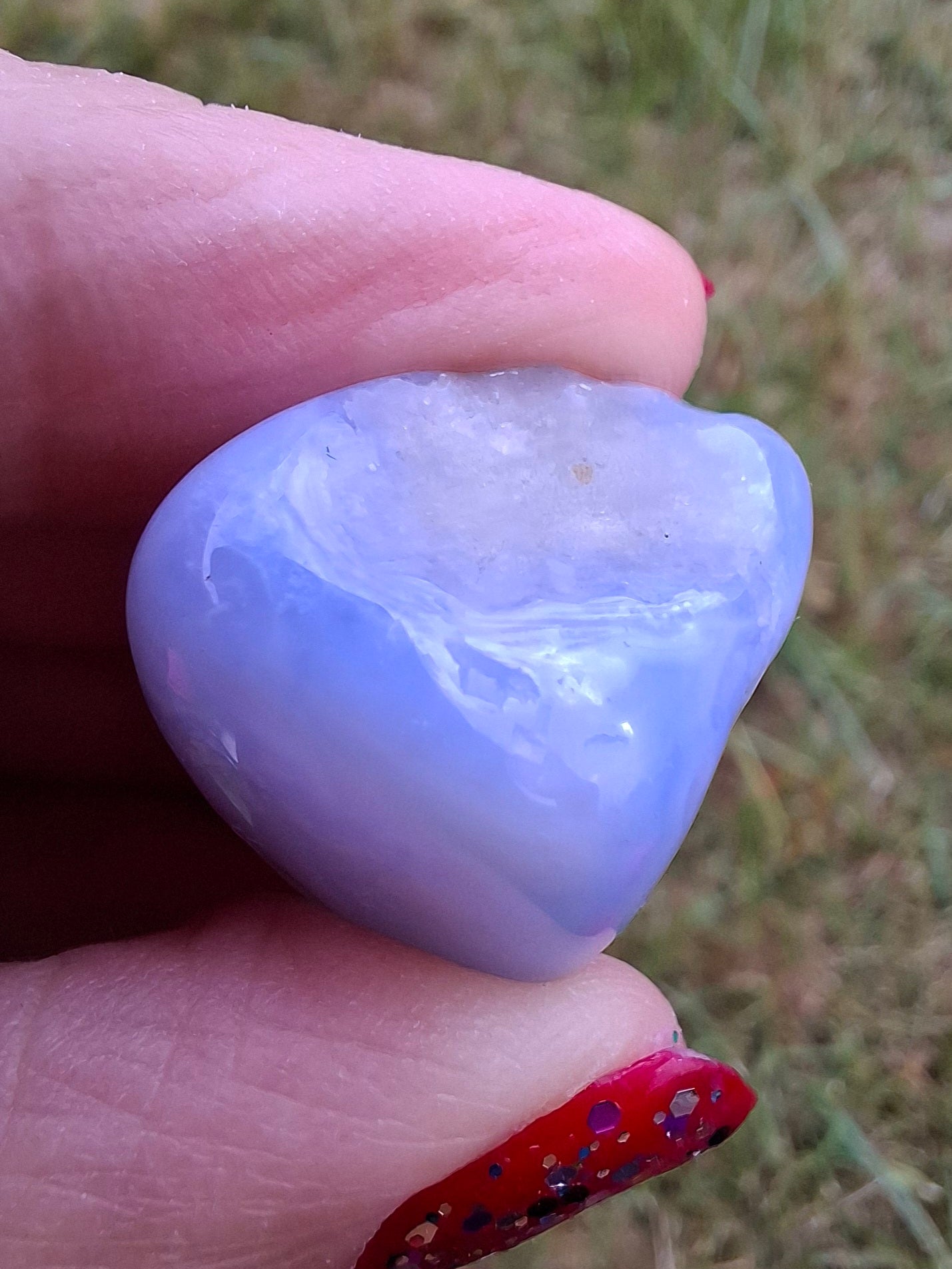 Blue Lace Agate, Tumble Stone, Crystal (Ref: T139)