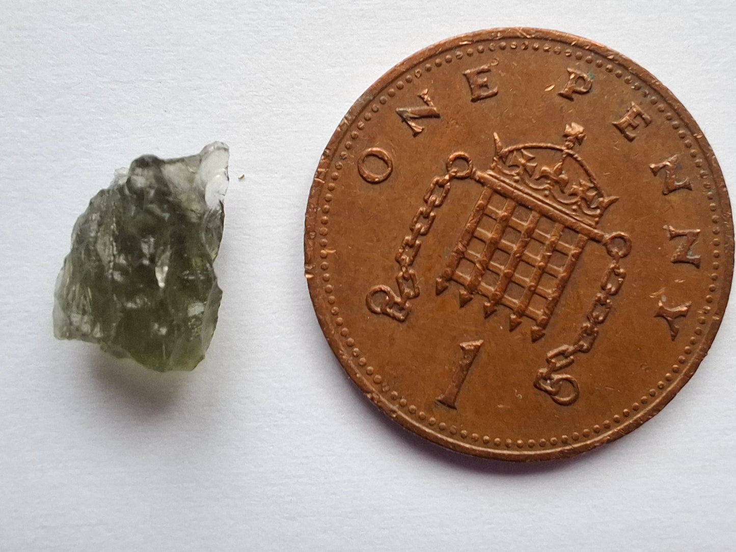 Moldavite small Piece, 0.40g, Tektite (Ref: 1458)