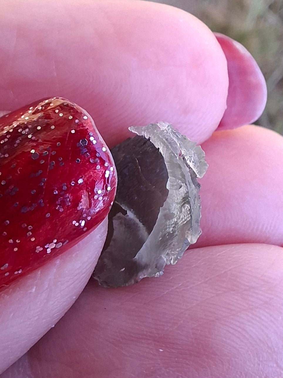 Moldavite Piece, 0.60g, Tektite (Ref: 1473)