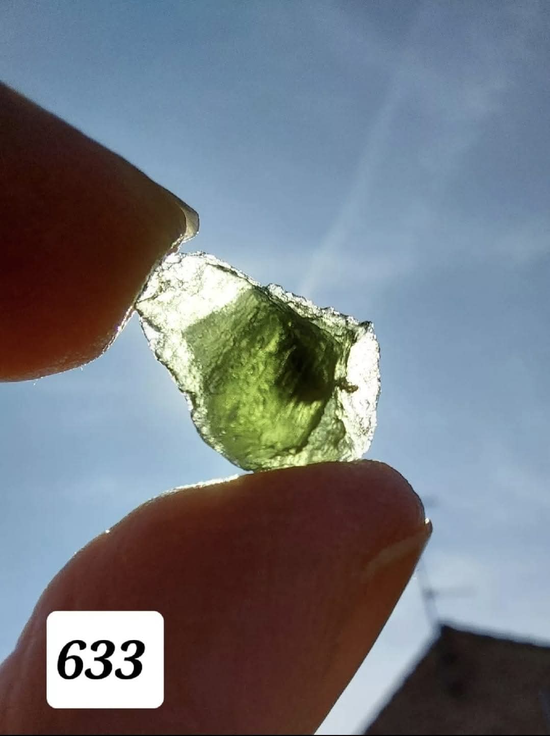 Moldavite Piece, 1.00g, Tektite (Ref: 633)