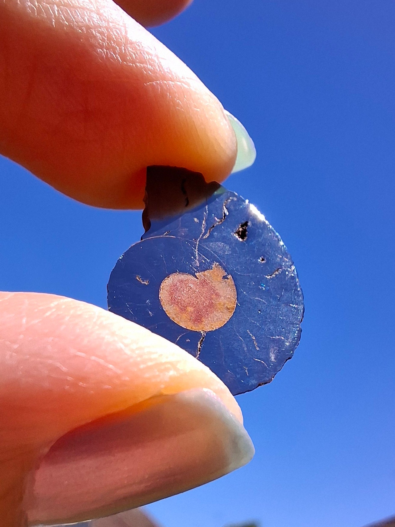 Small Haematite Ammonite HALF, 1.19g, Fossil (Ref: MA11)