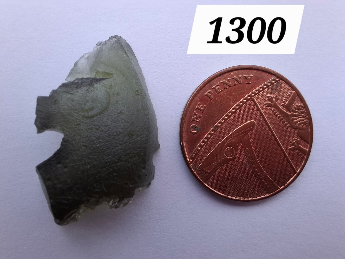 Moldavite Piece, 2.79g, Tektite (Ref: 1300)