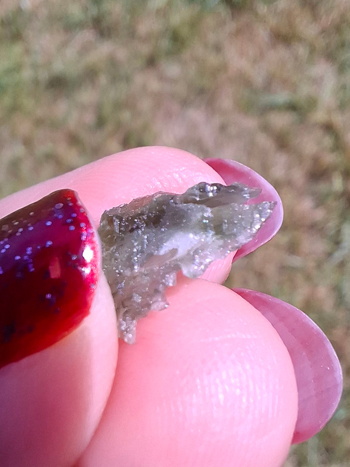 Moldavite Piece, 0.60g, Tektite (Ref: 1473)