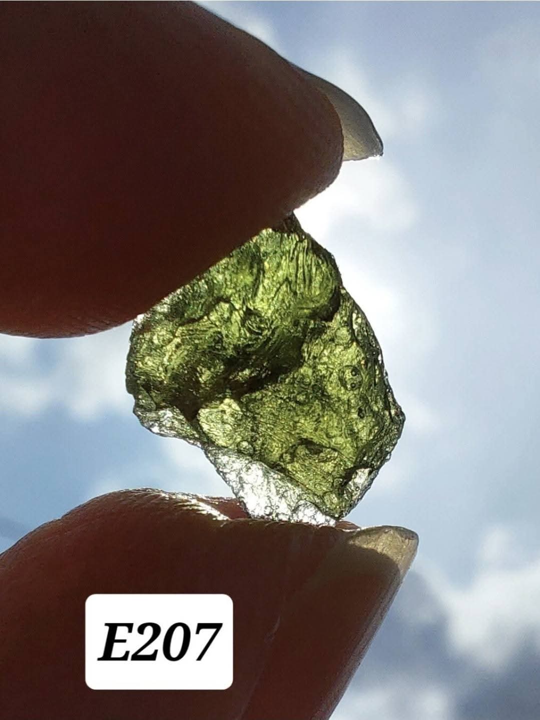 Moldavite Piece, 0.76g, Tektite (Ref: E207)