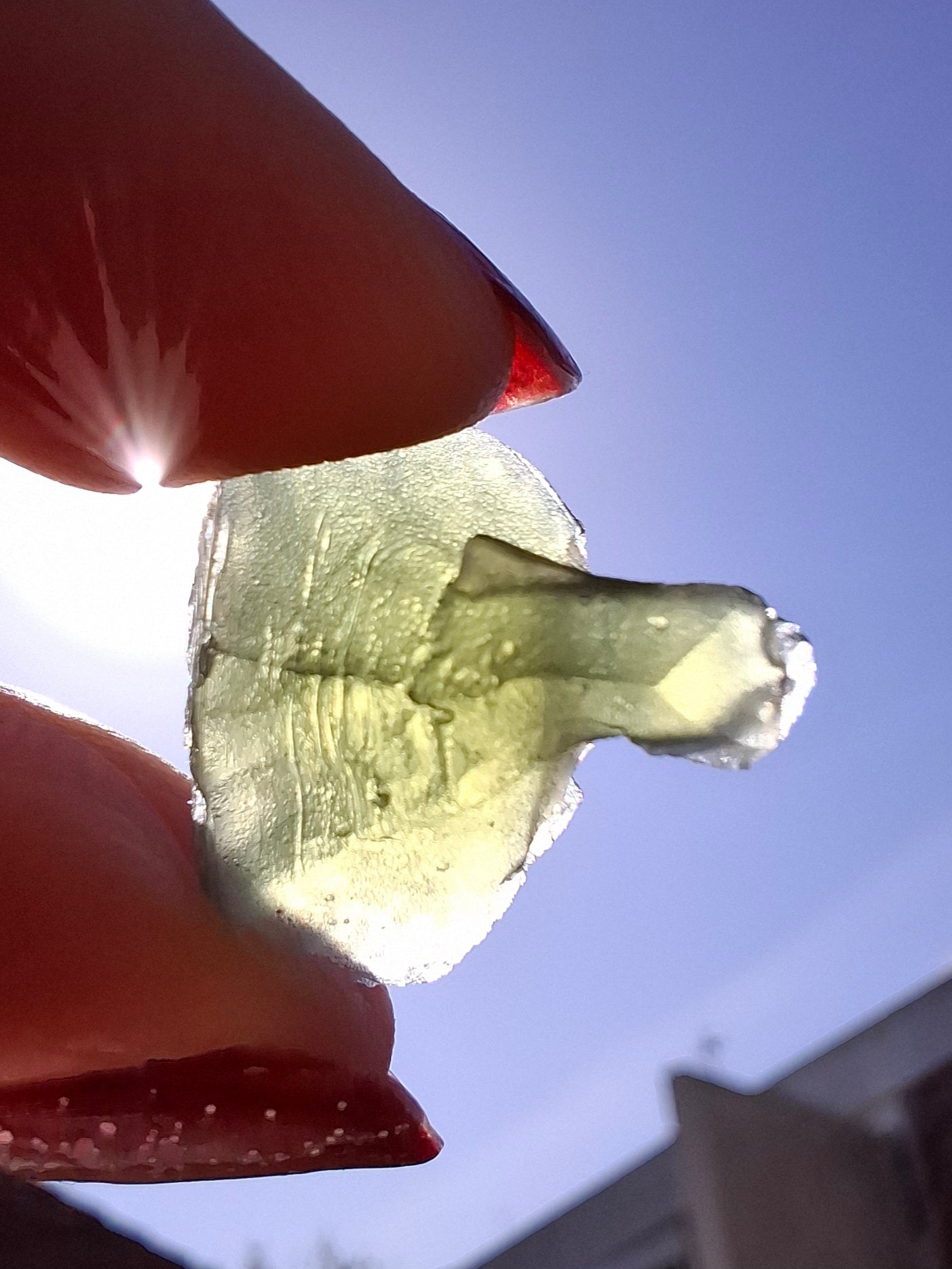 Moldavite Piece, 1.68g, Tektite (Ref: 1468)