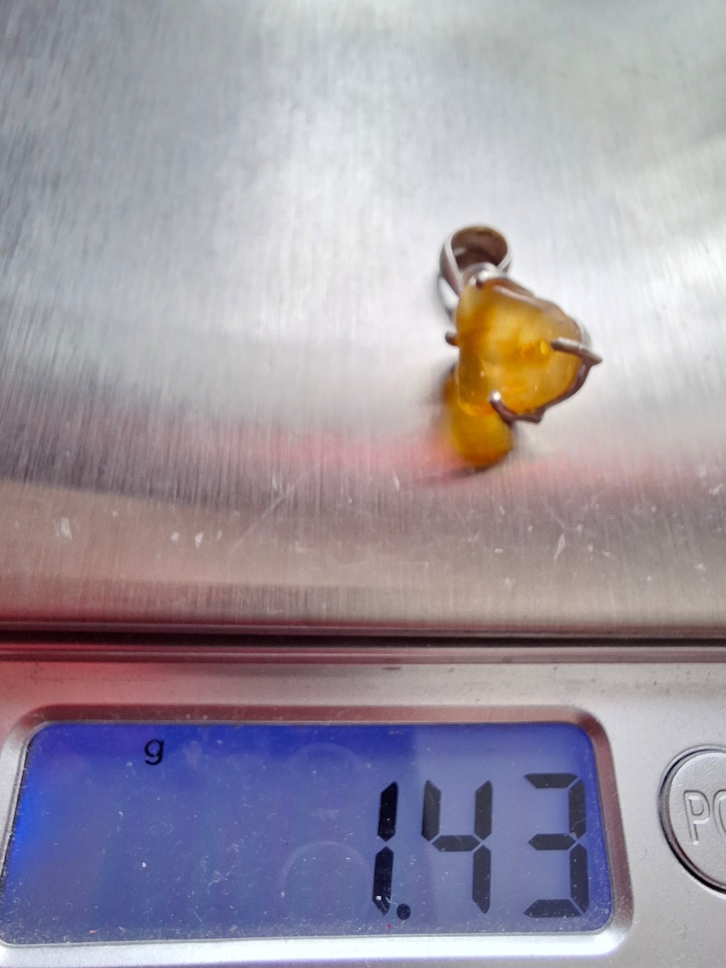 Baltic Amber Pendant, 925 Silver, Fossil (Ref: AP28)