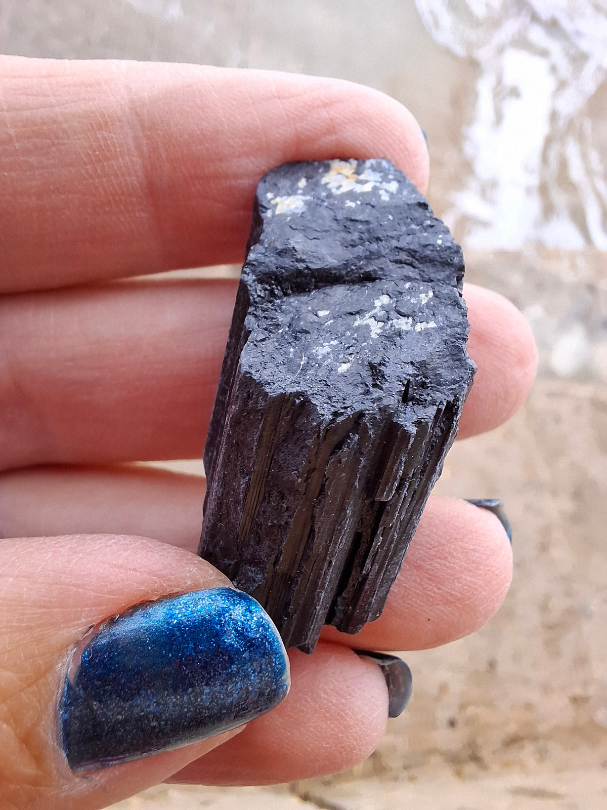 Black Tourmaline RAW, 14.77g, Crystal, (Ref: RBT1)