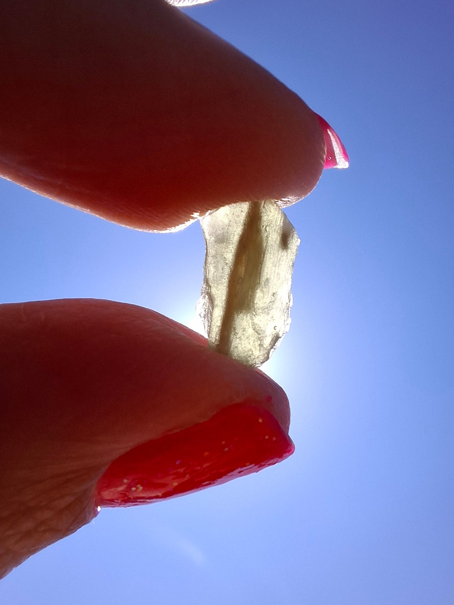 Moldavite Piece, SNOWFLAKE, FROSTED, BRUSNA, Tektite (Ref: 1494)