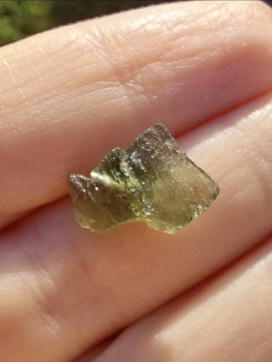 Moldavite Piece, 0.58g, Tektite (Ref: 941)