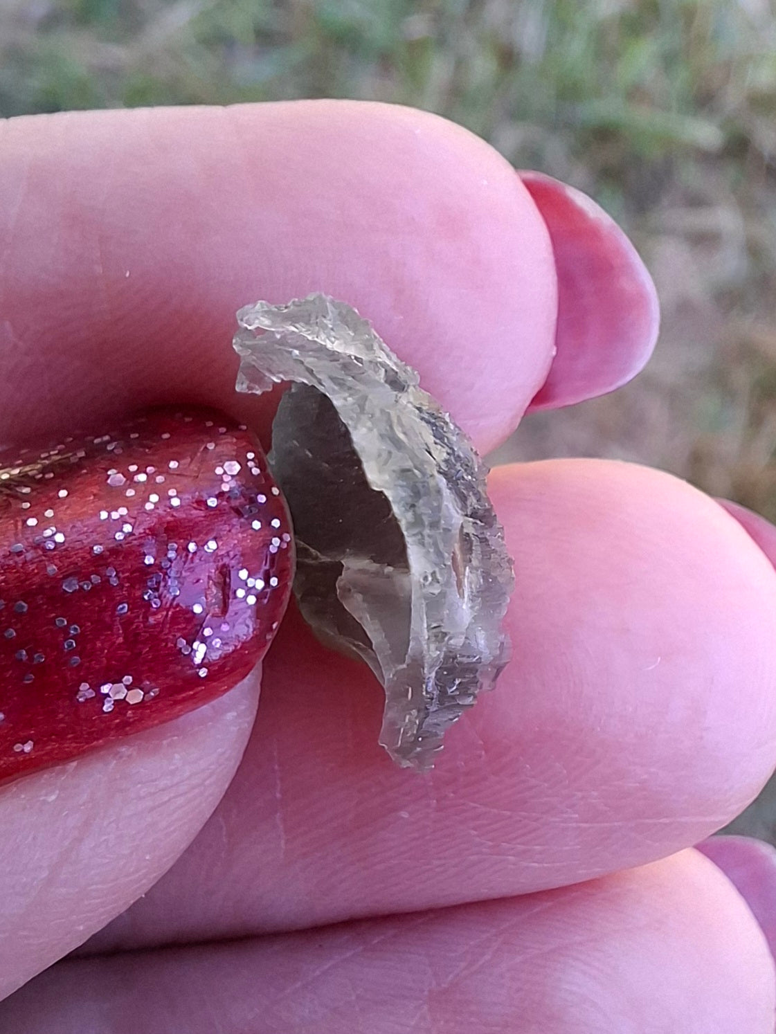 Moldavite Piece, 0.60g, Tektite (Ref: 1473)