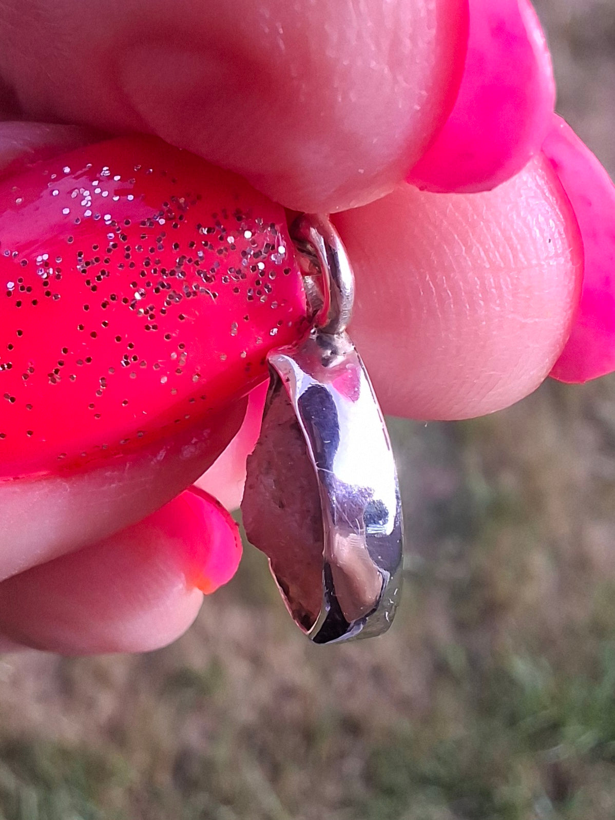 Pink Tourmaline Pendant, 925 Silver, Crystal (Ref: PT84)