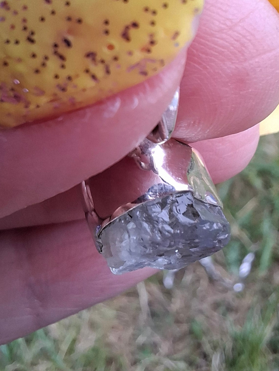 Aquamarine Pendant, 925 Silver, Crystal (Ref: AQ18)
