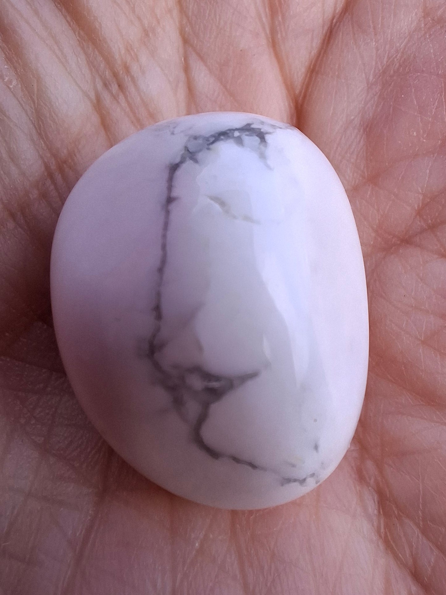 Howlite, Tumble Stone, Crystal (Ref: T45)