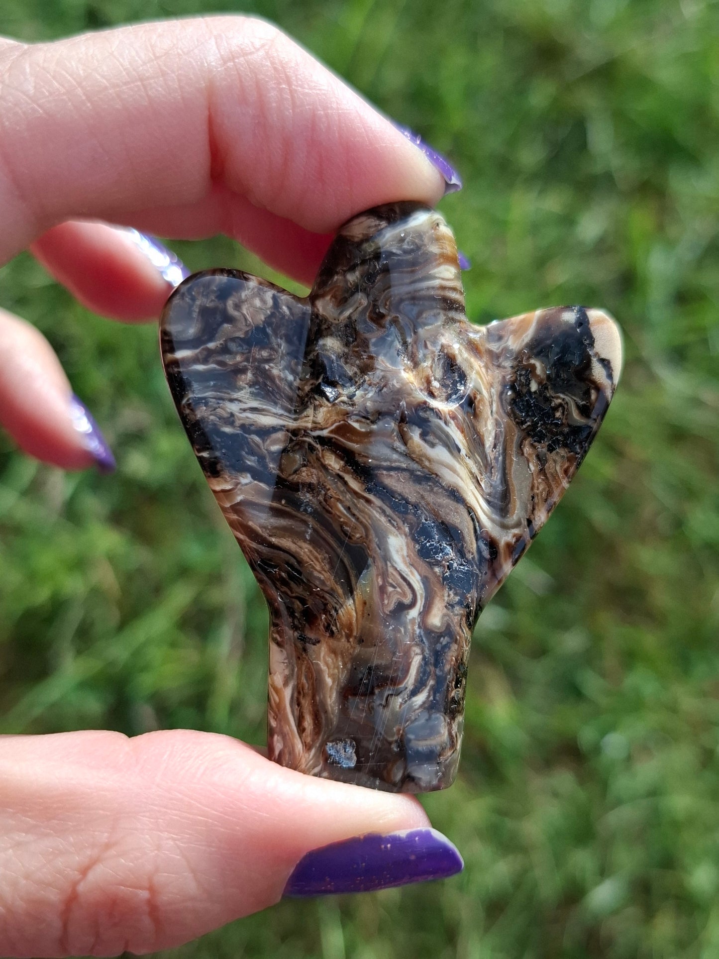 Red Amber Angel, 17.96g, Carving, Fossil (Ref: AA2)
