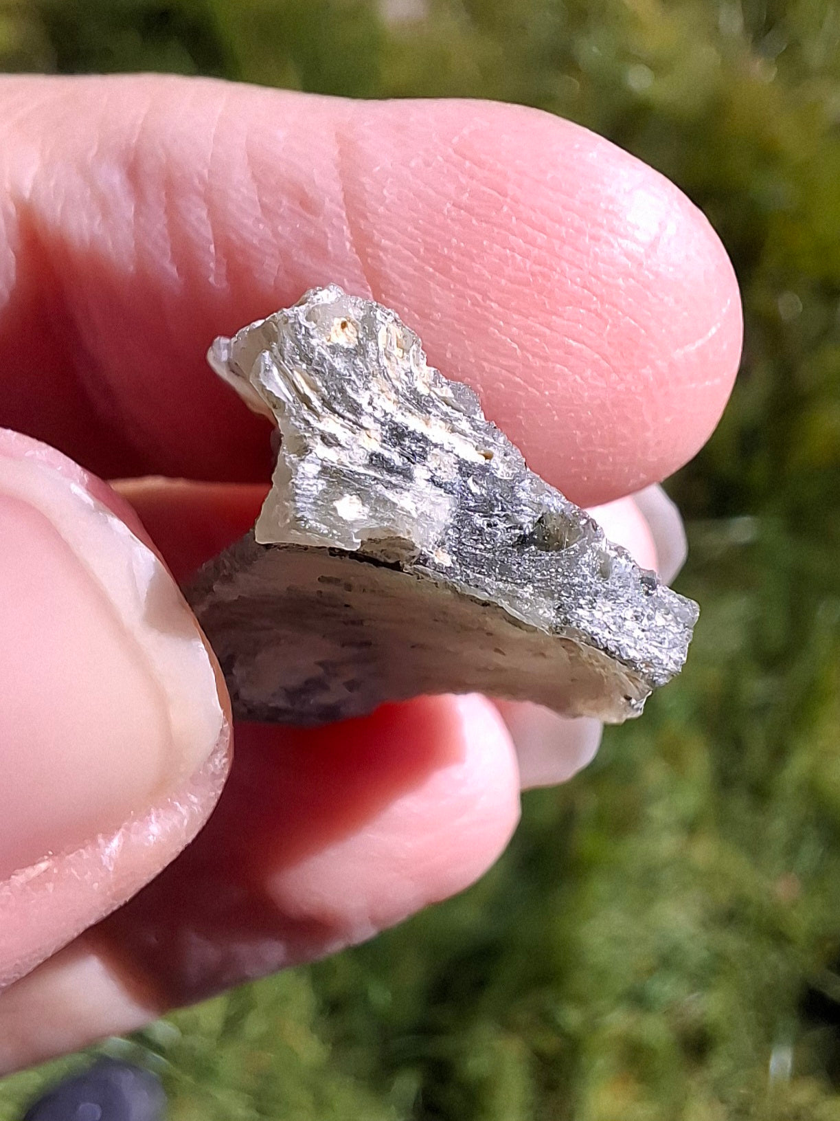 Moldavite Piece, SNOWFLAKE, FROSTED, BARTOCHOV, 3.47g, Tektite (Ref: 1368)