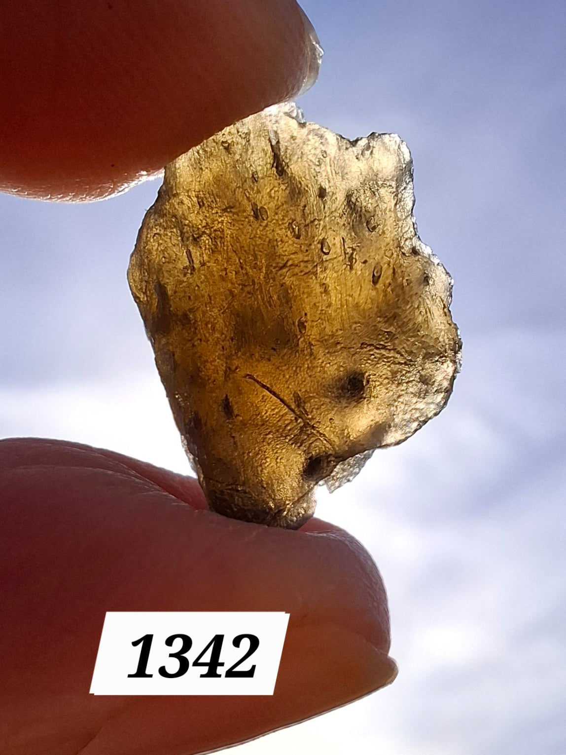 Moldavite Piece, 1.76g, Tektite (Ref: 1342)