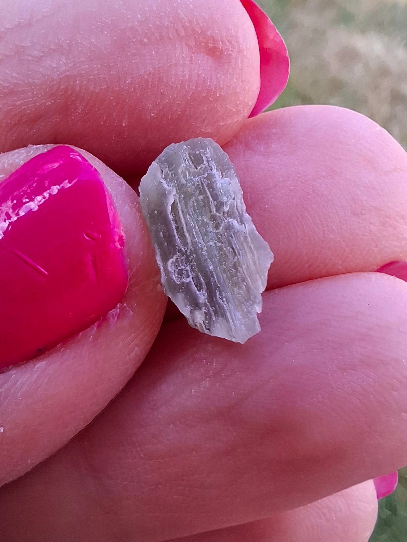 Moldavite Piece, SNOWFLAKE, FROSTED, BRUSNA, Tektite (Ref: 1494)